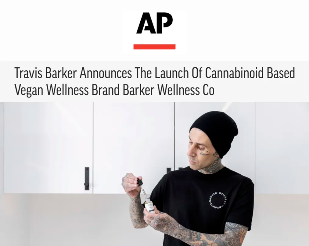 Travis Barker Announces The Launch Of Cannabinoid Based Vegan Wellness Brand Barker Wellness Co