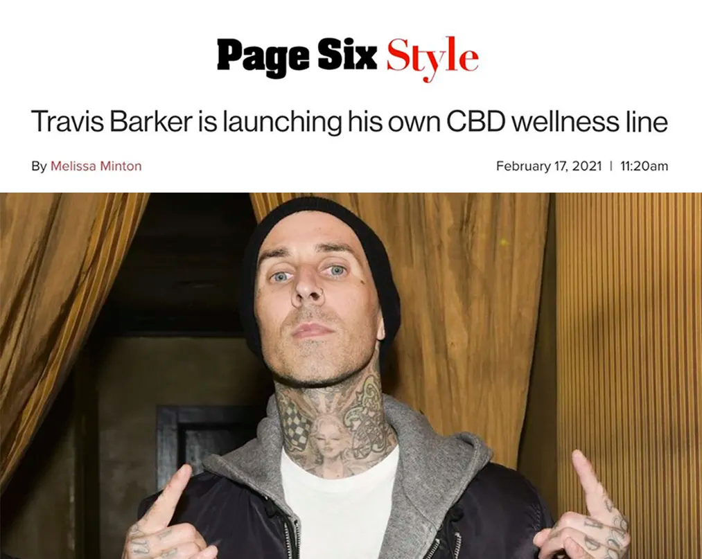Travis Barker is launching his own CBD wellness line