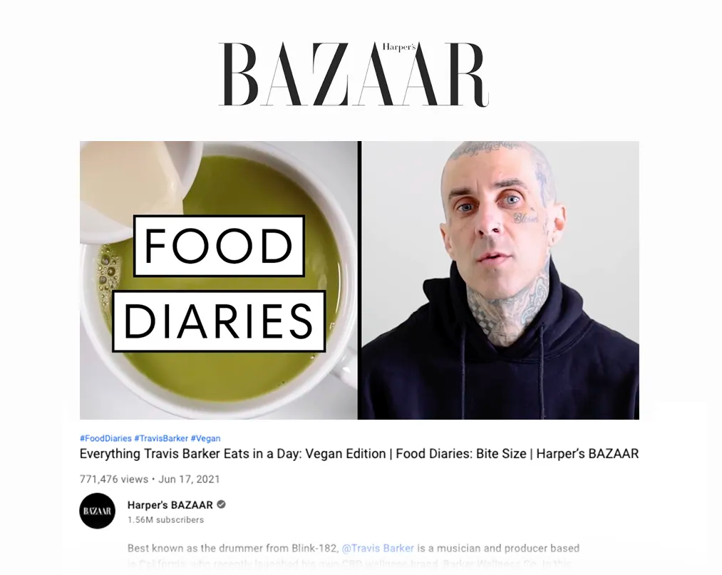 Everything Travis Barker Eats in a Day: Vegan Edition | Food Diaries: Bite Size | Harper