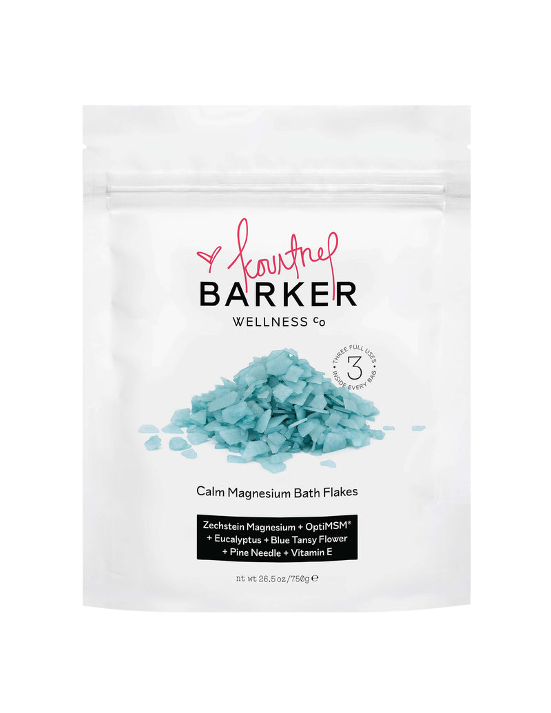 Calm Magnesium Bath Flakes (Kourtney x Barker Wellness) - Back