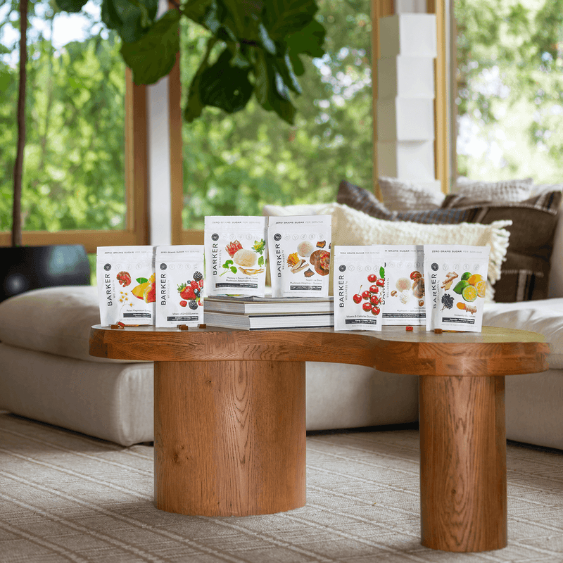 Barker Wellness Ultimate Wellness Gummies Bundle on a table