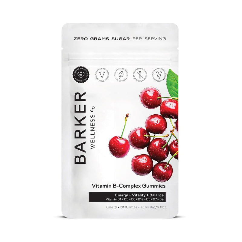 Barker Wellness Vitamin B-Complex Gummies bag, sugar-free